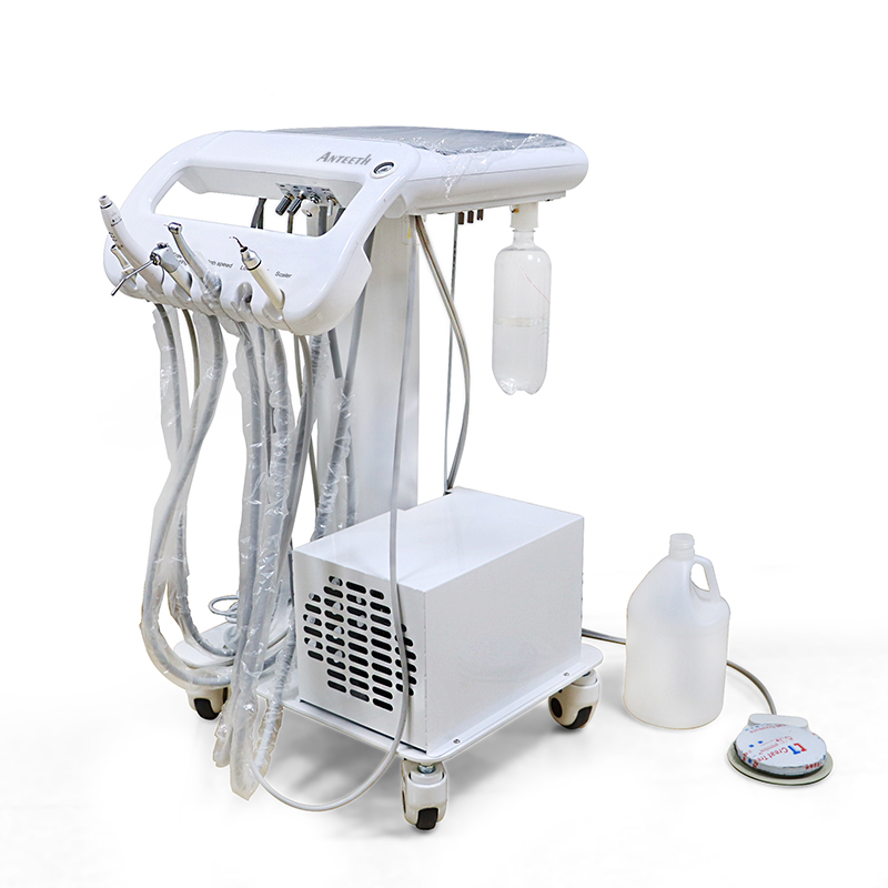 Unité Dentaire Portable 550W Avec Compresseur D'air G12-A - 4 Trous, 1L De Réservoir, 50 DB