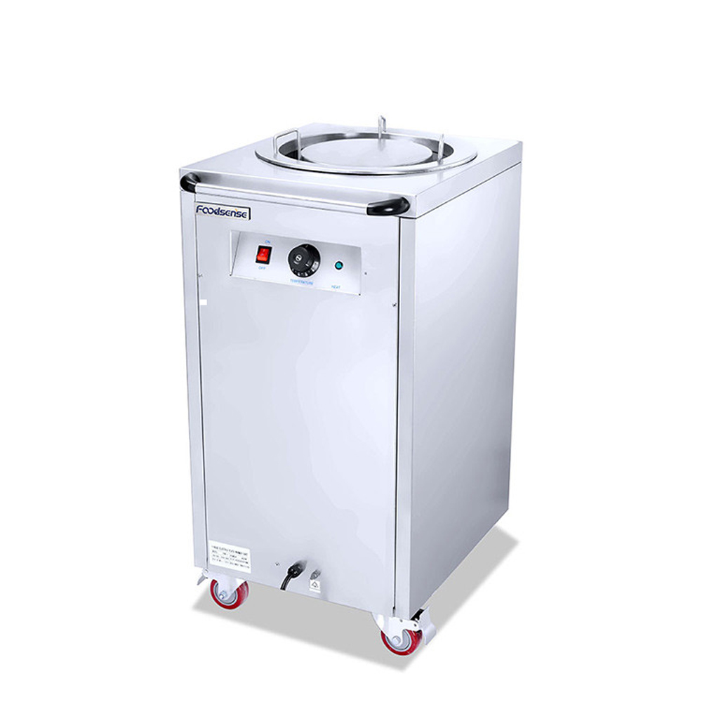 Electric heating plate warmer cabinet, commercial restaurant plate warmer cart