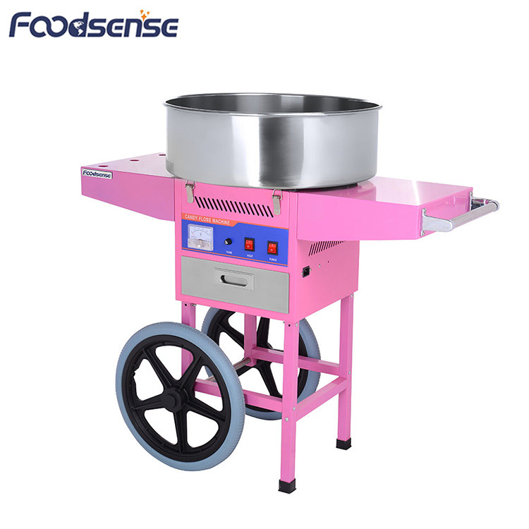 Commercial Electric Candy Floss Machine With Cart,Convenient Candy Floss Cart