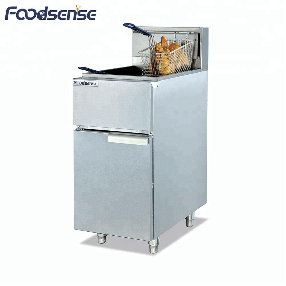 1-Tank 2-Basket Commercial Industrial Gas Fryer,Industrial Deep Fryer