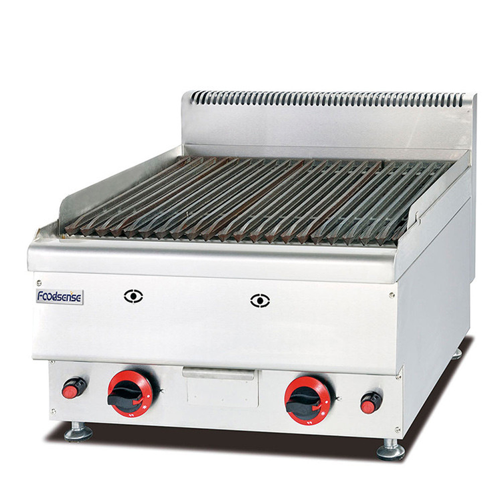 China Professional 1 Year Warranty Stainless Steel Counter Top Lava Rock Gas Grill
