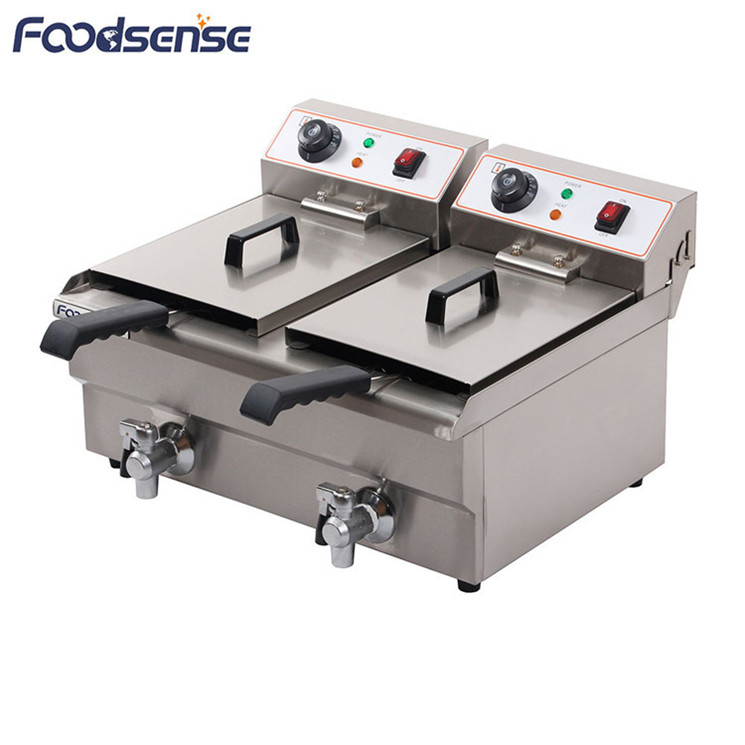 CE Professional Electrical Deep Fryer,Oem Production Deep Fat Industrial Fryer,Double Deep Fryer