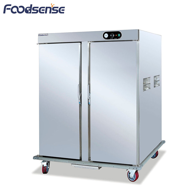 12 Months Warranty Commercial Warming Cabinet,2.2KW Food Warmer Cabinet Mobile