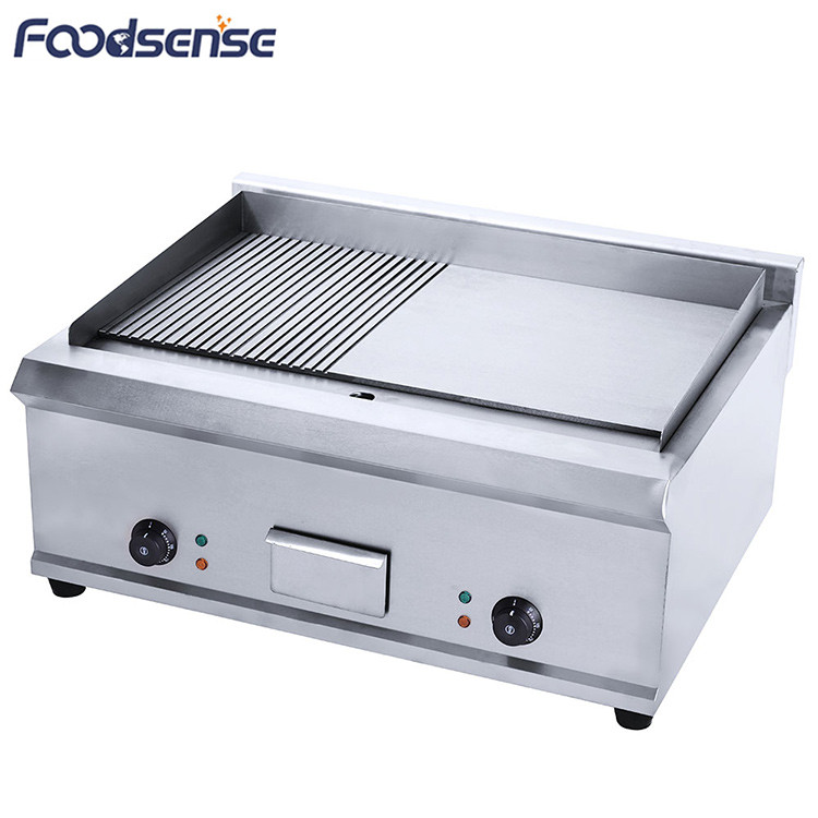 Manufactory Supply 12 Months Warranty 3+3KW Commercial Electric Teppanyaki Griddle HEG-922