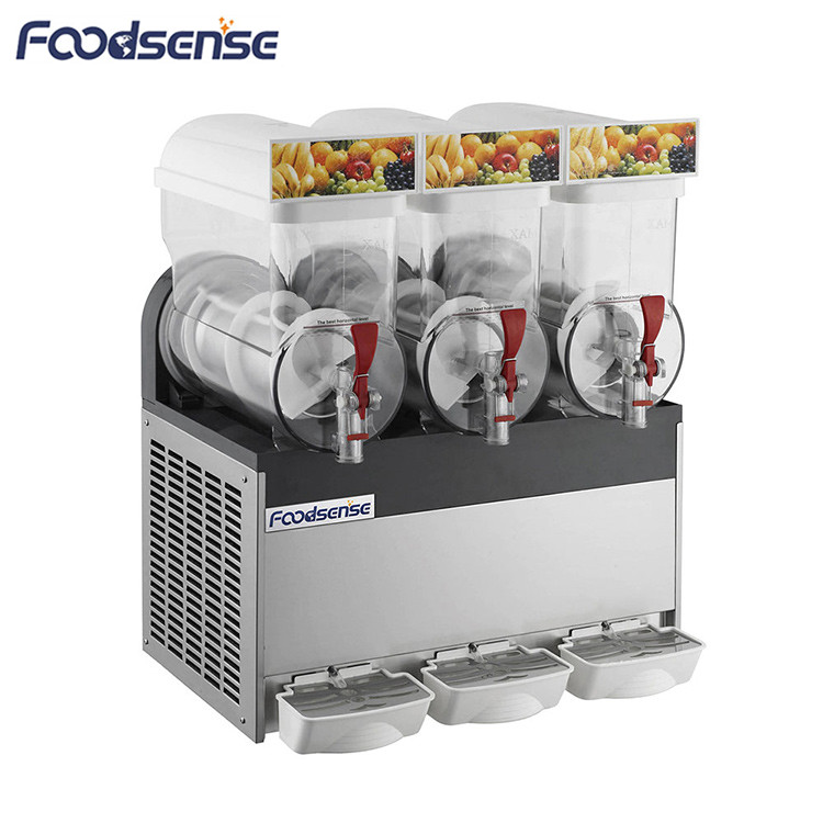 China Factory Supplier 500W SS304 Body Commercial Smoothie 3 Barrel Slush Machine