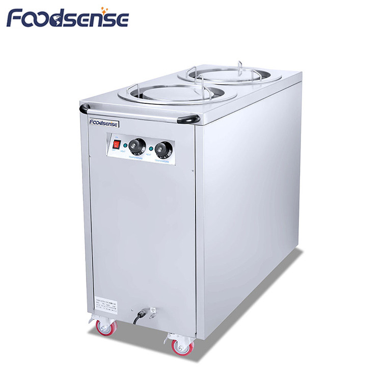 CE Certificate Stainless Steel Commercial Electric Plate Warmer 2 Head For Restaurant