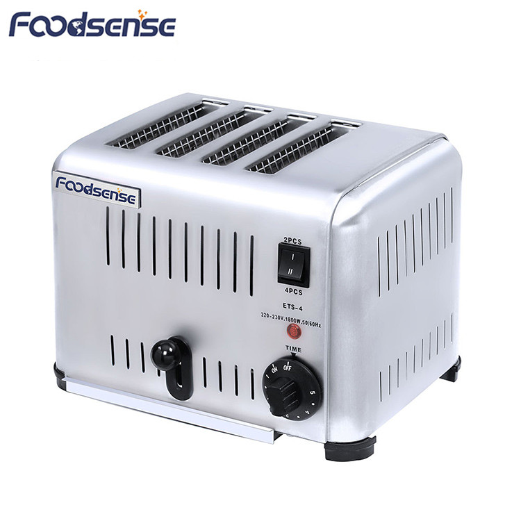 Table top commercial industrial automatic mini electric 4 slice bread toaster