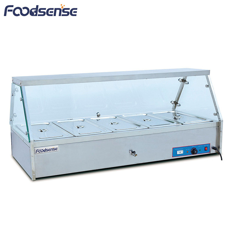 Commercial Display Large Catering Bain Marie Table Top 6 Pot Bain Marie