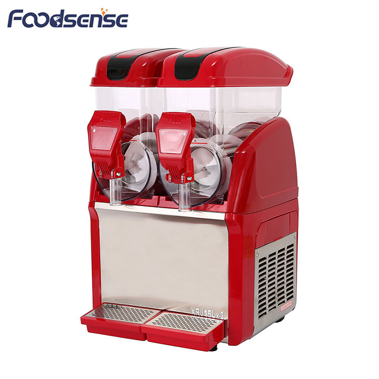 CE Certification Commercial Electric Double Tanks Slush Machine,2 Tank Frozen Ice Slush Machine