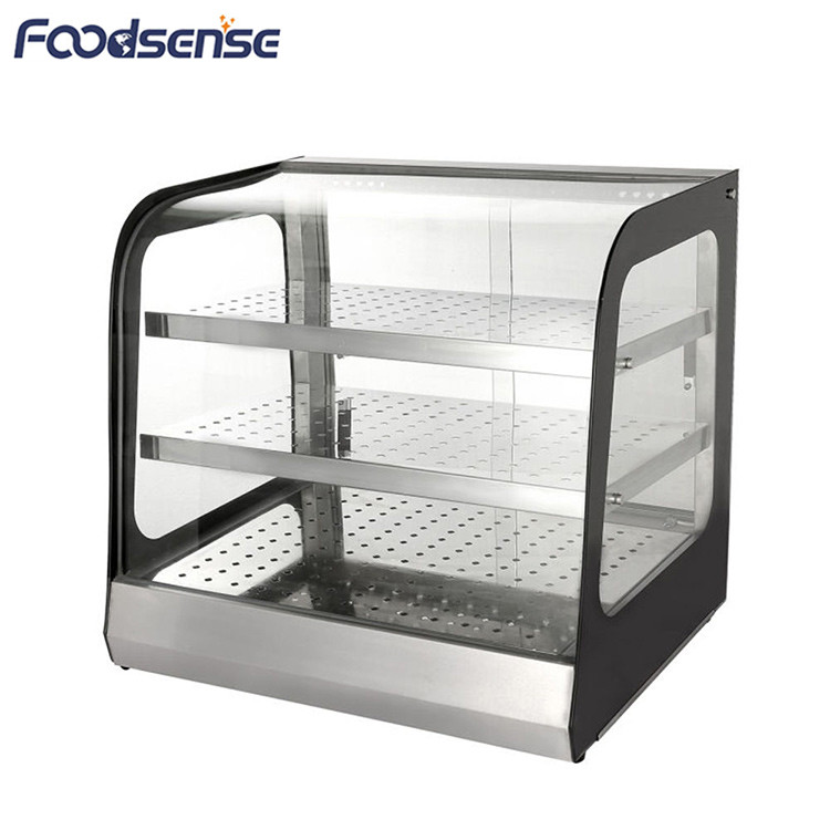 China Professional Stainless Steel 1KW Hot Food Display Warmer Showcase