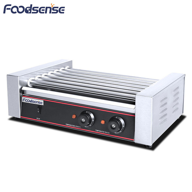 Commercial Hot Dog Roller Grill,7-Roller Hot Dog Rollers Griller For Electric Grills