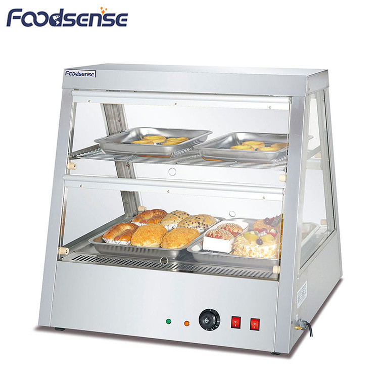 China Professional Commercial Glass Food Warmer Display Showcase