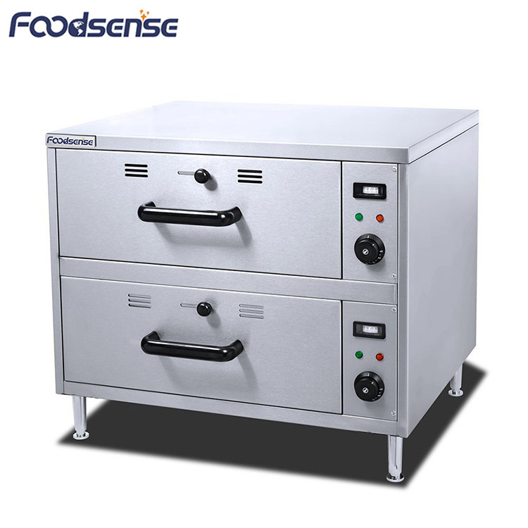 Commercial 2-Layer Drawer Food Warming Drawers,Kitchen Drawer Food Warmer