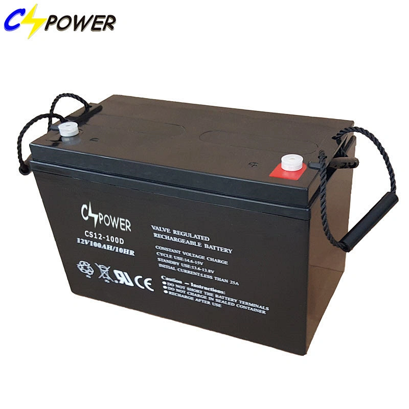 12V 100AH BATTERY FOR SOLAR WIND DEEP CYCLE VRLA -CSPOWER Battery