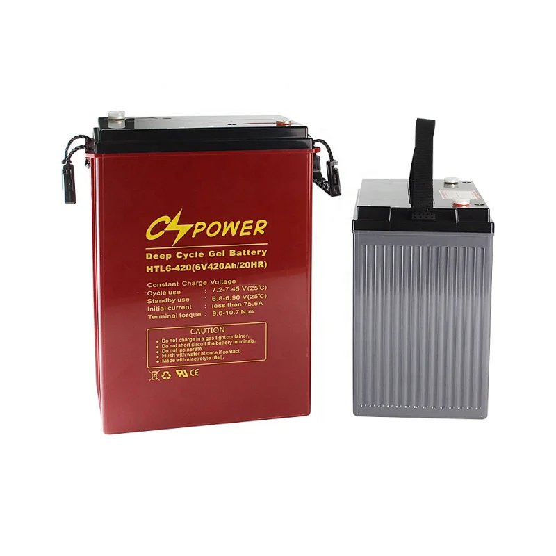 6 Volt 330Ah 420Ah Deep Cycle Gel forklift Battery for Solar System