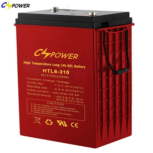 Rechargeable Gel 310Ah 6 Volt Deep Cycle Golf Cart Battery