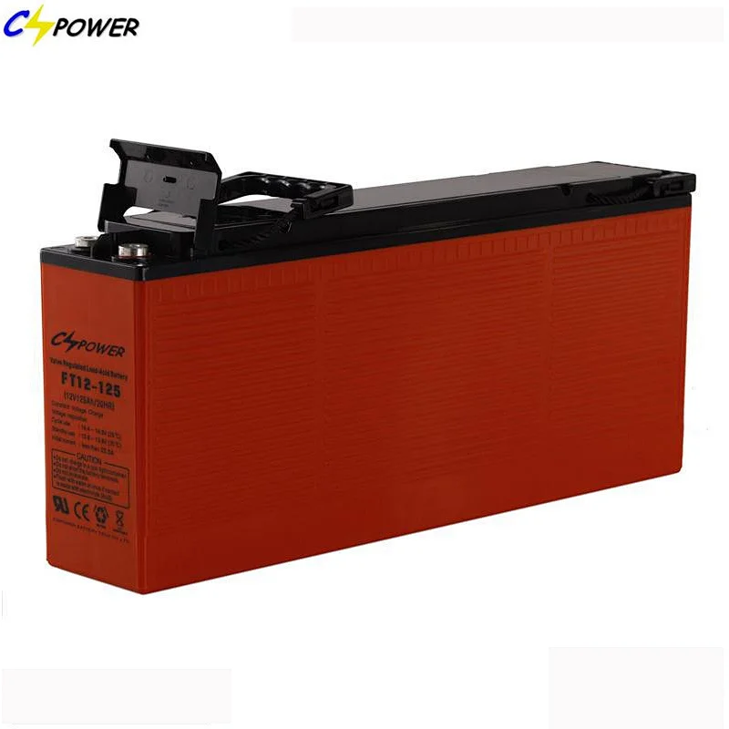 Deep Cycle Battery Lead Acid Battery 12V 125AH Front Terminal Front Access Solar AGM Battery