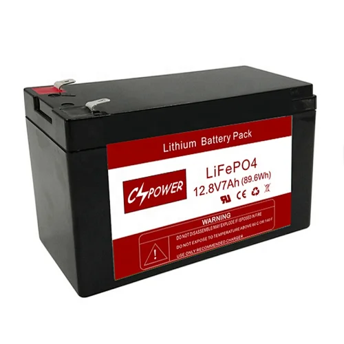 CSPOWER Rechargeable Solar Storage 12V 7AH Lithium LIFePO4 Battery