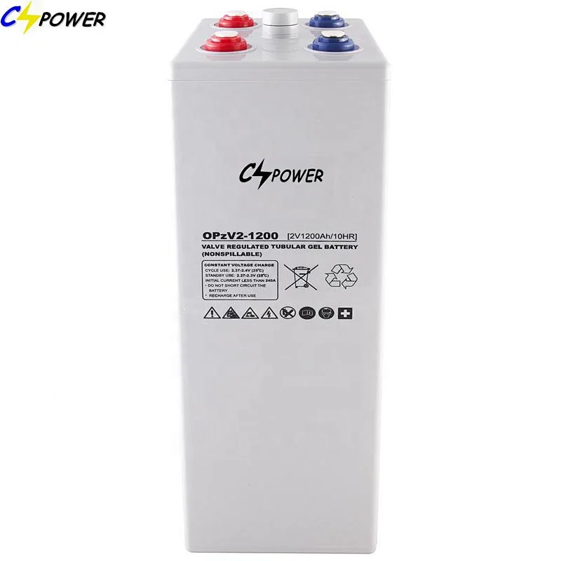 OPzV 2V 1200AH Pure Gel Deep Cycle Solar Battery Bank for Solar Energy System