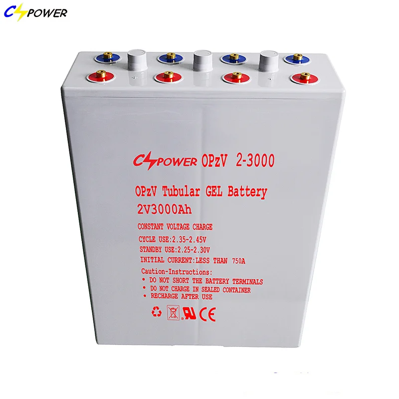 2V 3000Ah OPzV Tubular Gel Solar Power Storage Sealed Lead Acid Rechargeable Battery