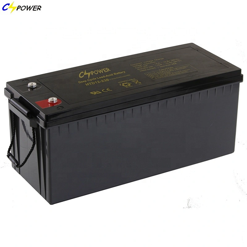 High Efficiency 12V 230ah Deep Cycle AGM Lead Acid Solar Storage Batteries