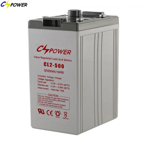Rechargeable 2V 500Ah AGM Lead Acid VRLA battery Bank for UPS /Telecom System