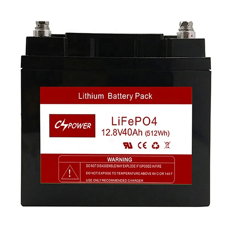 CSPOWER 12V 40AH lithium battery solar storage battery
