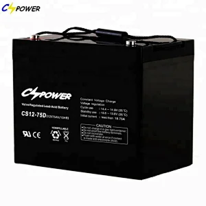 AMP Hour Battery AGM SLA 12V 75Ah UPS Battery CS12-75