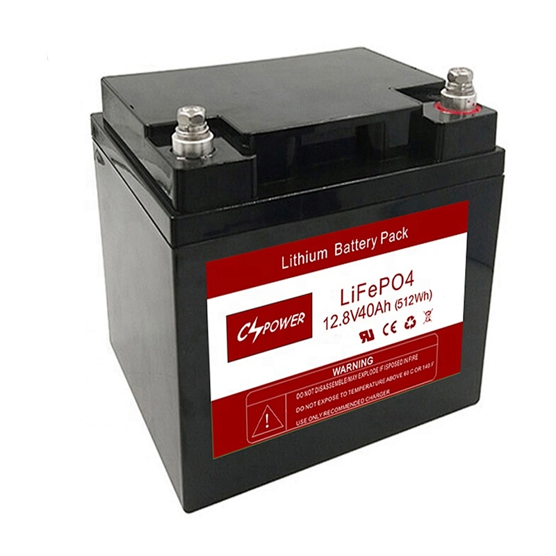 CSPOWER 12V 40AH lithium battery solar storage battery