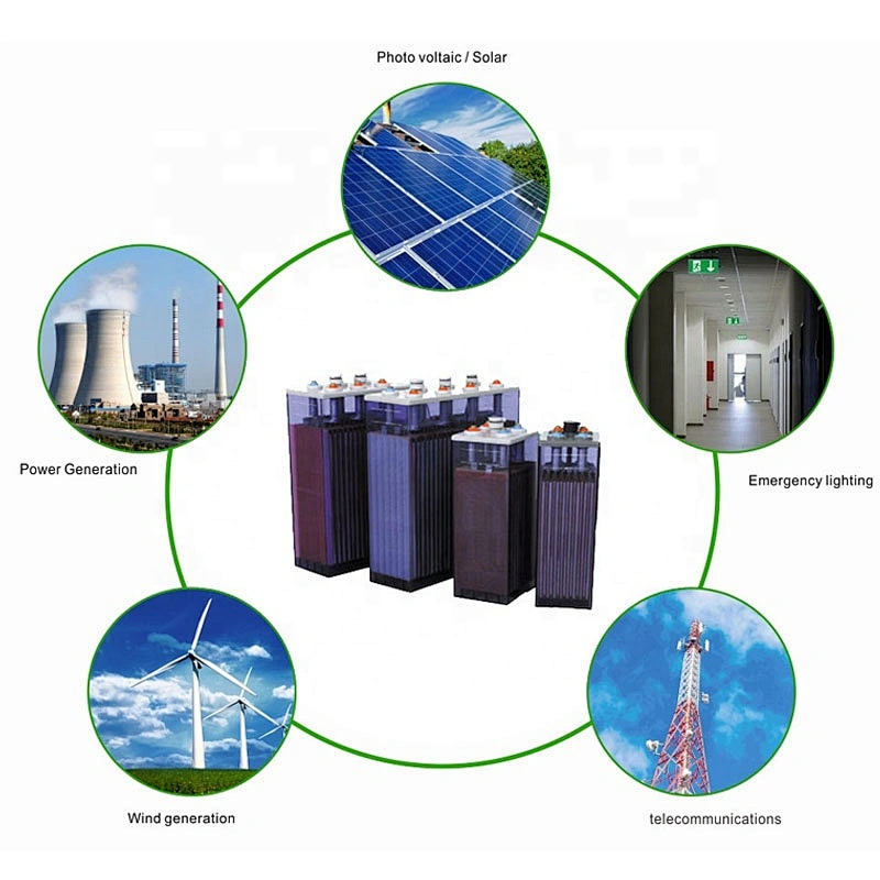 2v 300Ah stationary batteries OPZS2-300 Tubular lead acid storage battery