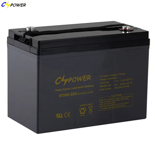 Deep Cycle AGM Bateria Sealed Motive Battery 220Ah 6V Heavy Duty Battery