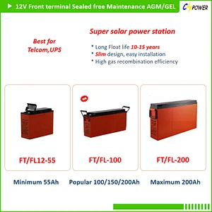 Competitive Price VRLA Gel Battery 12V 100Ah Solar Batteries