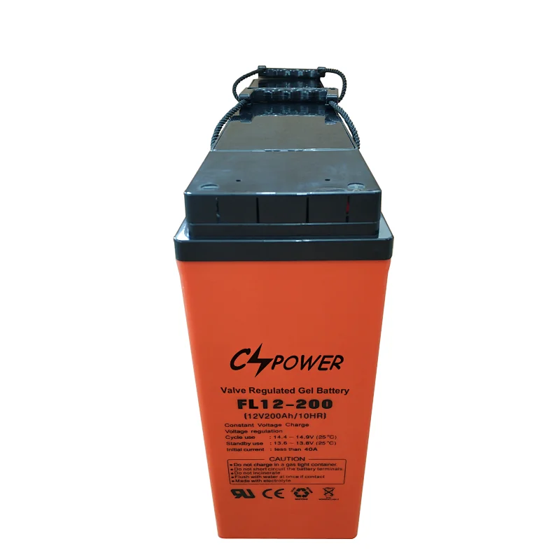 Slim Telecom Battery Front Terminal GEL Battery 12V 55Ah 200Ah