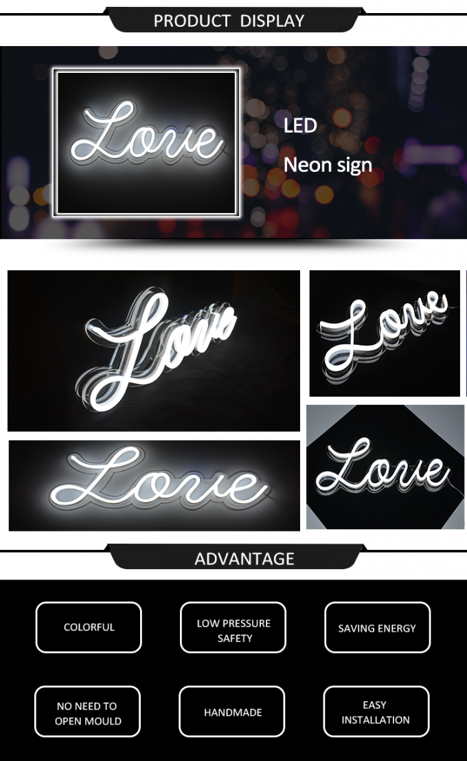 14 Colors AU/ EU Plug 12VDC 200cm Acrylic Neon Sign 1