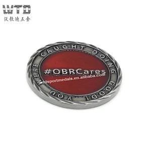 Engraved 2d transparent red  coins