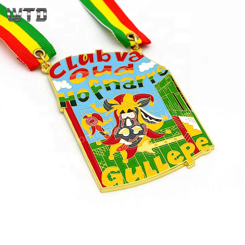 santa gold sports metal medals