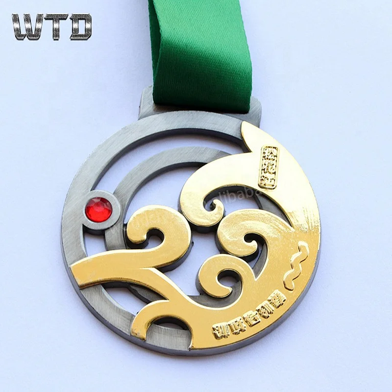 Antique and Glod Marathon Sports Medals
