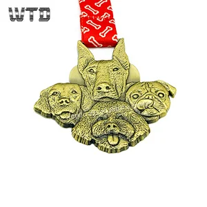 3D Cute Dog Medal