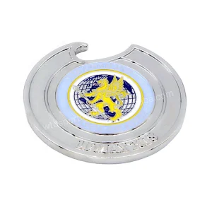 Metal challenge military silver coins with opener