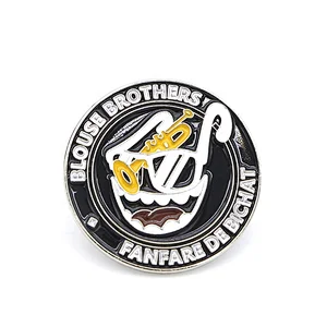 Custom music Logo Metal silver Badges
