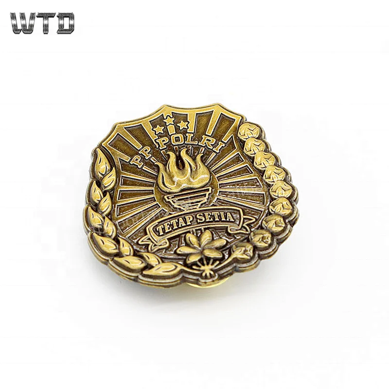 3D Antique Bronze  Lapel Pins