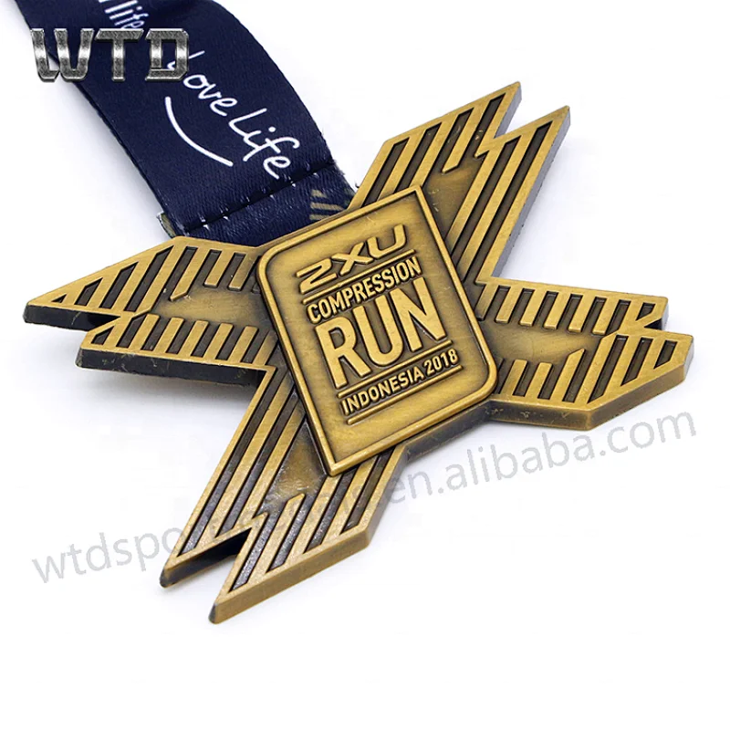 X shape basketball medal