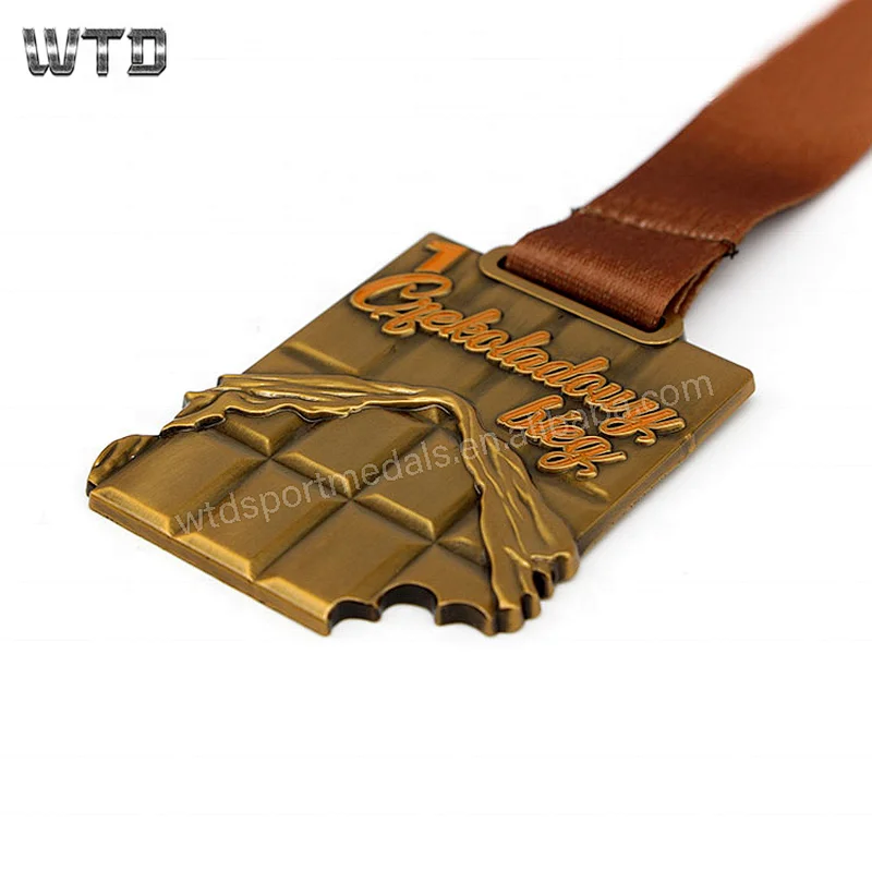 chocolate running medal