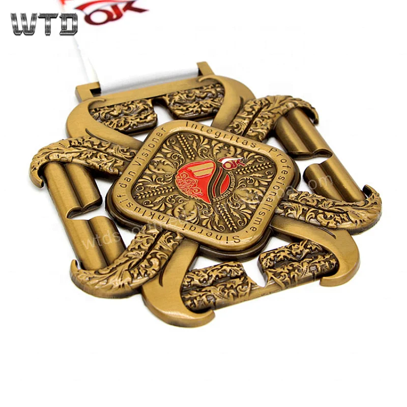 swimming running cycling triathlon medal
