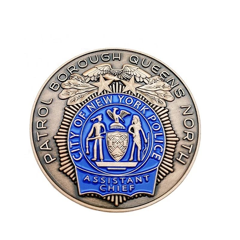 3d soft enamel antique copper coins