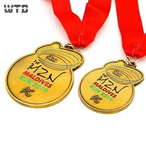 Soft Enamel Half Marathon Running Finisher Medal