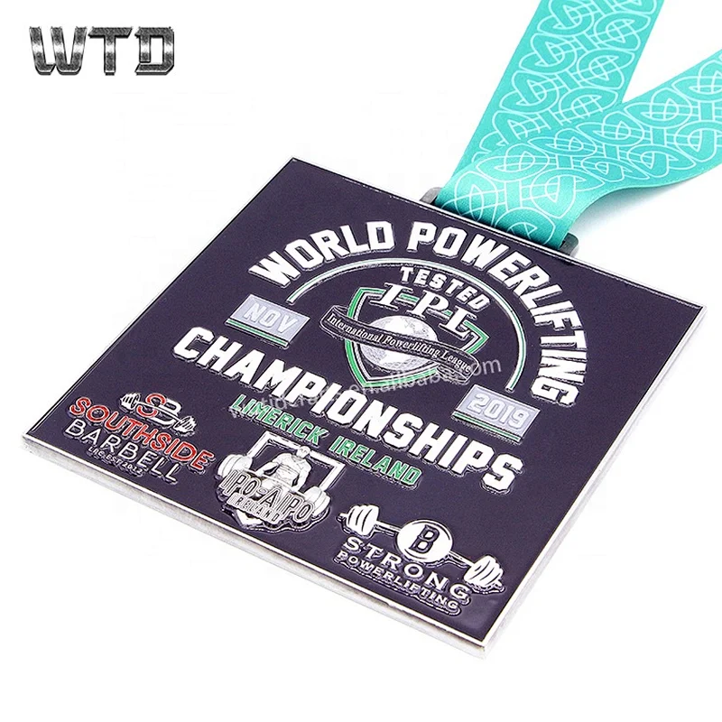 Powerlifting Metal Sports Medals