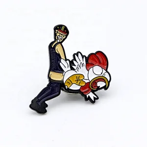 Cartoon character stamping lapel pins
