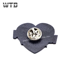 Heart shape Lapel Badges With Logo