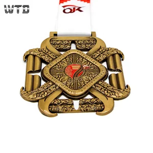 swimming running cycling triathlon medal